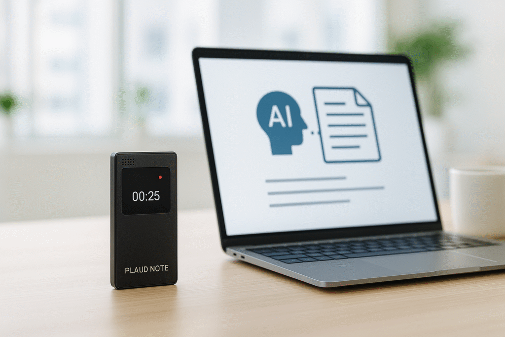 スタイリッシュなカードサイズのボイスレコーダー「PLAUD NOTE」